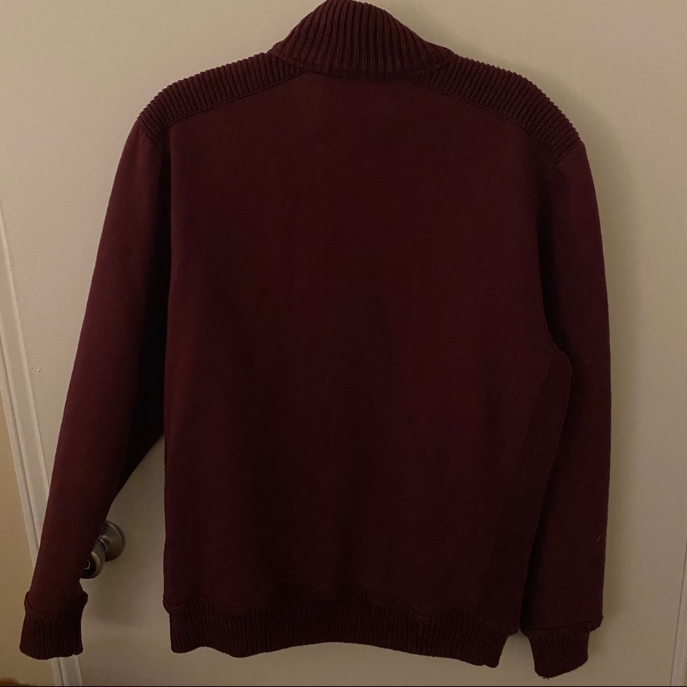 Ted Baker Red Sweater Button Zip Jacket - image 6